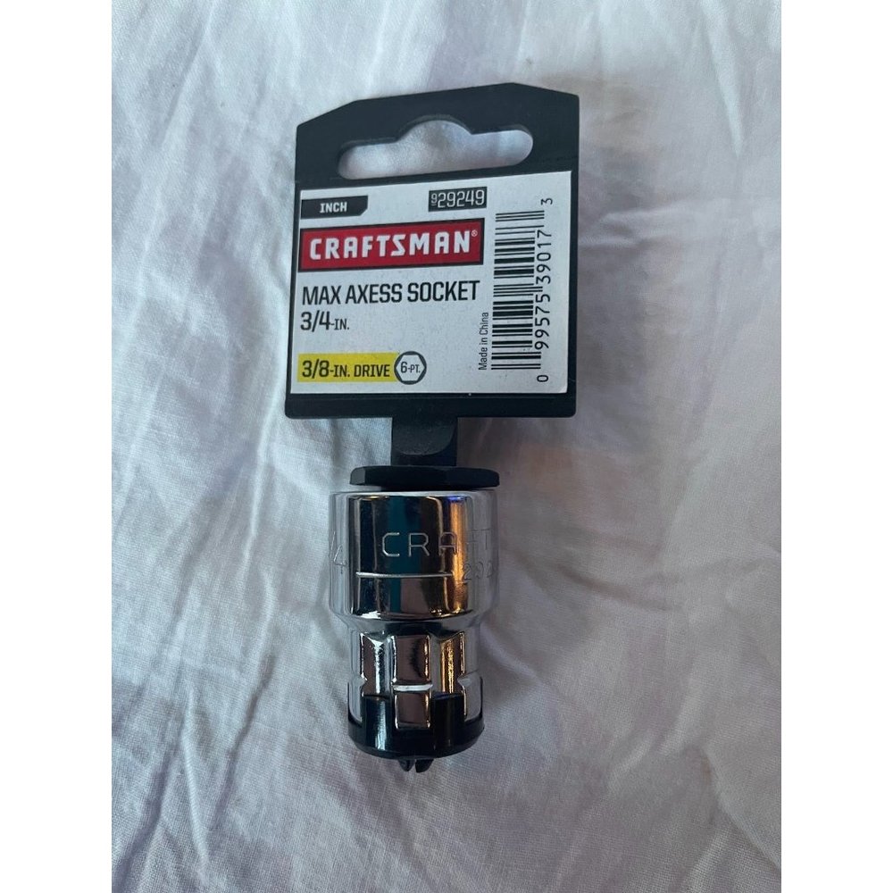 New Craftsman Max Axess through‎ Socket 3/4" 3/8 inch drive SAE 929249 6 point